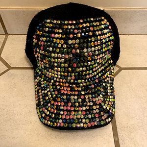 Sparkly Rhinestone Baseball Hat